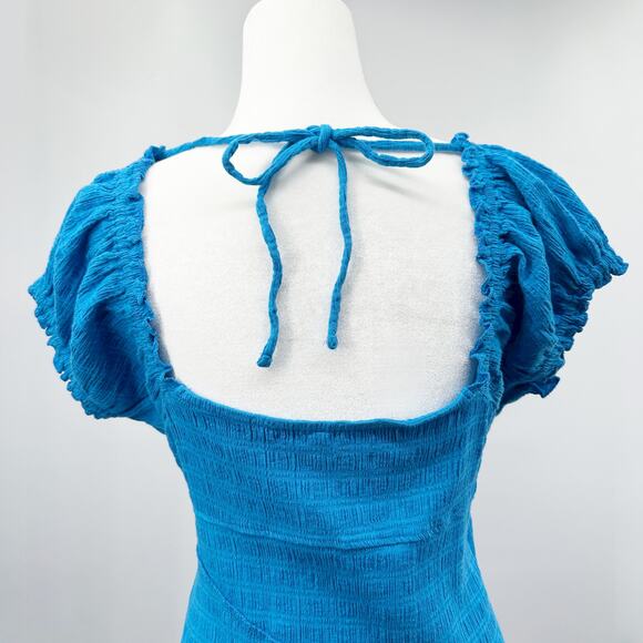 Free People Endless Summer‎ Elle Mini Dress in Catalina Blue Size Medium - Picture 6 of 11